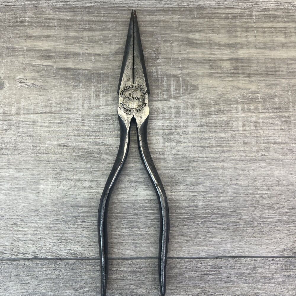 Vintage Channel lock MEADVILLE PA 317-1/2 NEEDLENOSE PLIERS USA Vtg